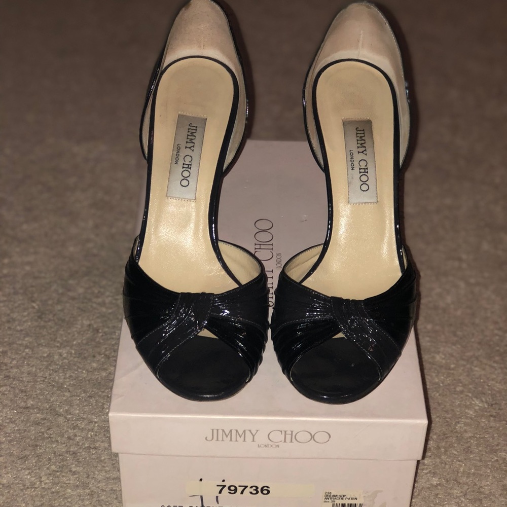 Jimmy Choo Dream Soft Patent Anthracite black 39